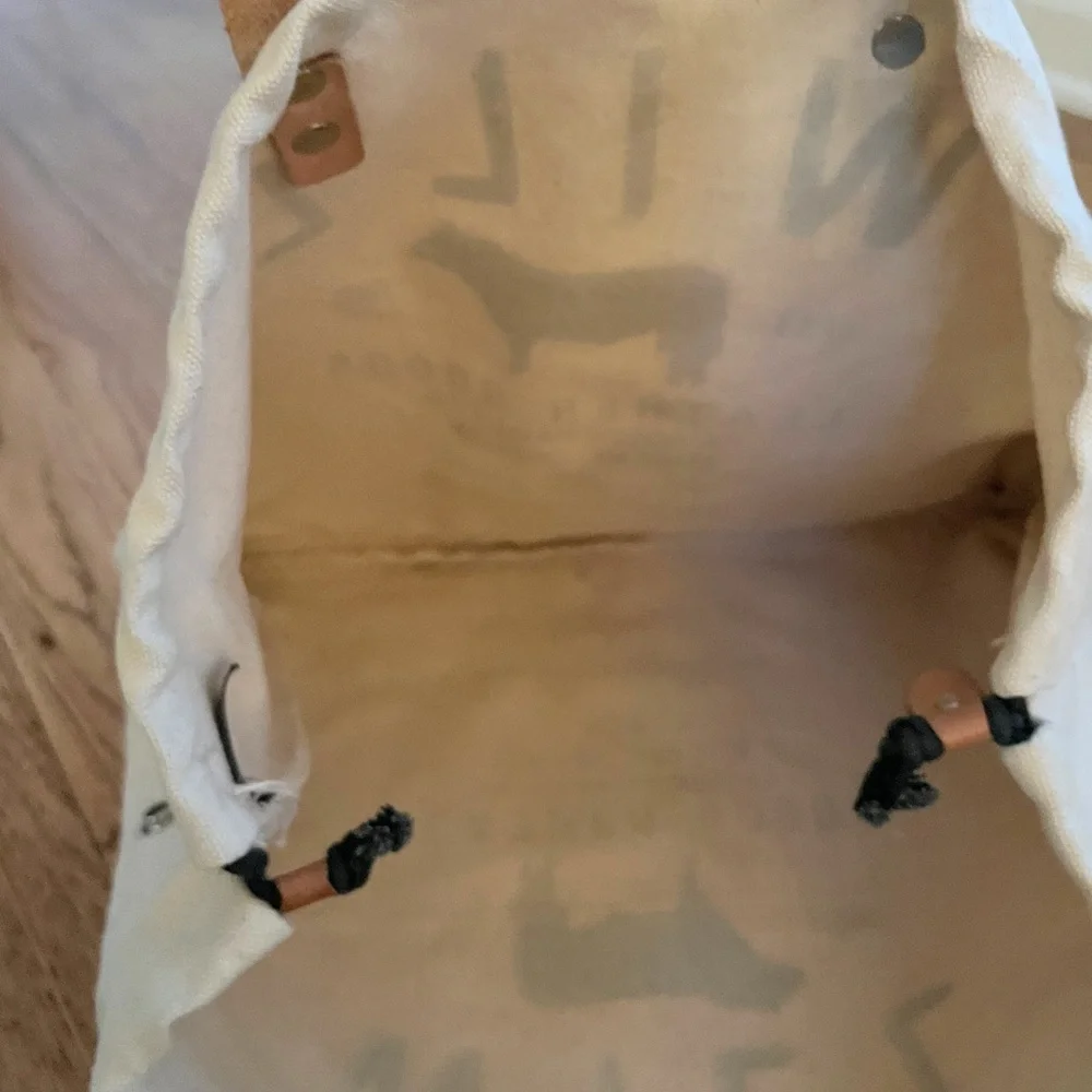 Will Leather Goods canvas drawstring tote - Picture 3 of 3